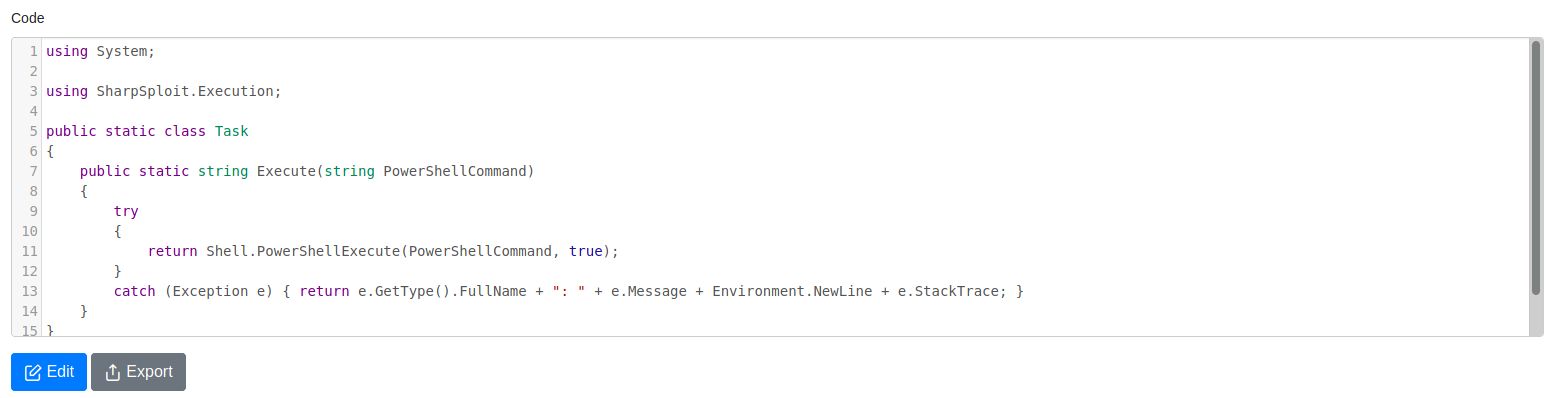 code